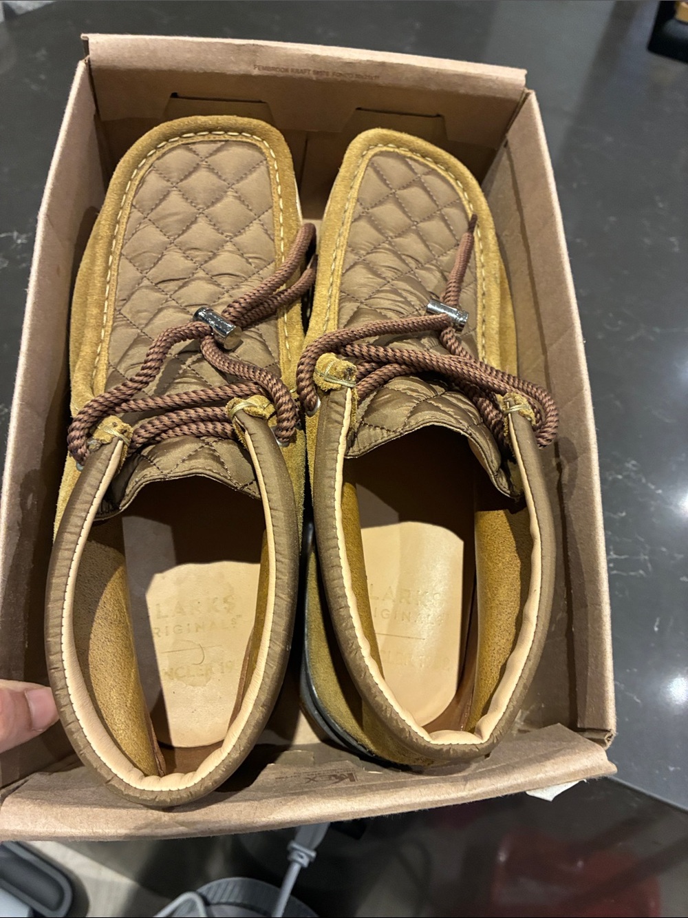 Men's Quilted Brown Suede Casual Moccasin Shoes